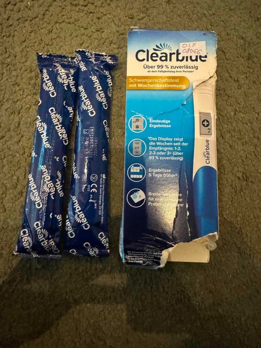 CLEARBLUE test ciążowy cyfrowy ze wskaźnikiem tygodnia ciąży 2 szt. 08066