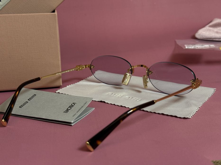 Окуляри miu miu лінза сіро-голубий градієнт