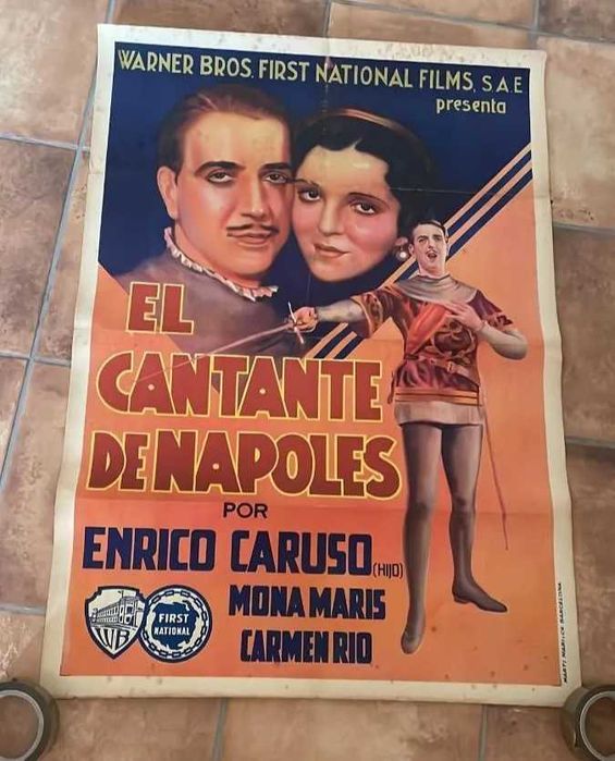 Cartaz antigo cinema anos 30
