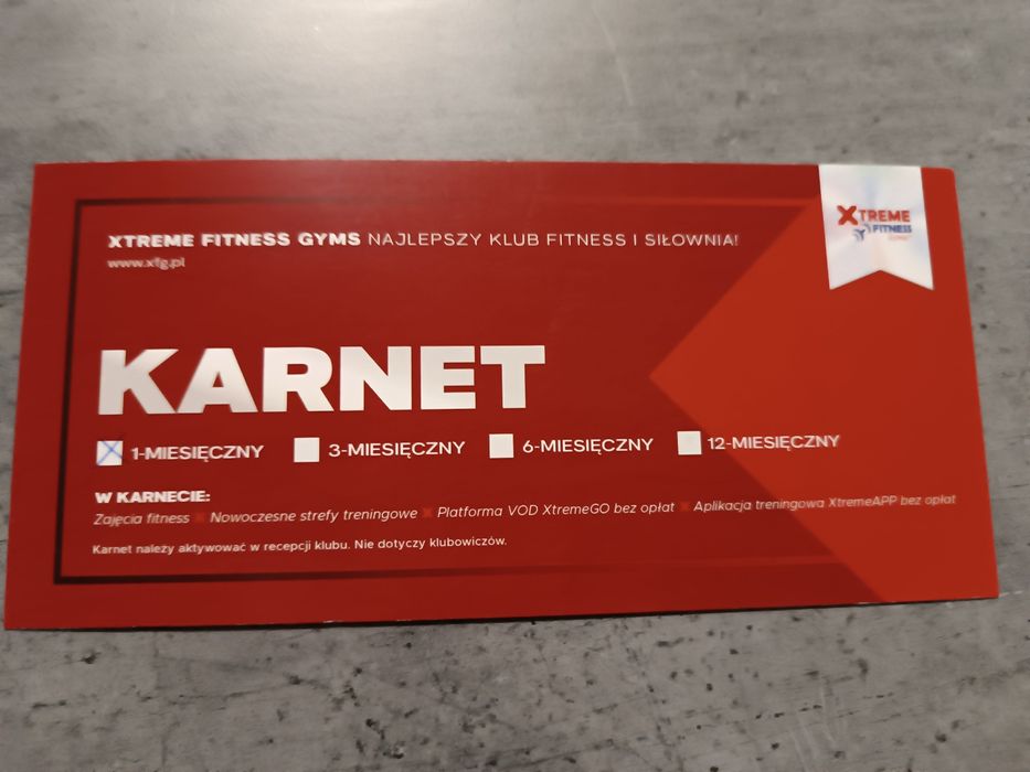 Karnet na siłownię xtreme fitness gyms Siedlce