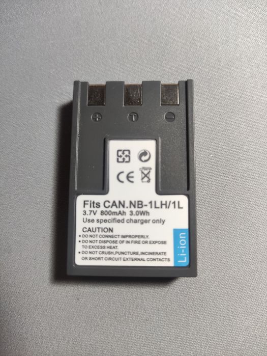 Bateria para maq fotografica Canon NB-1LH 3.7V 850 mAh