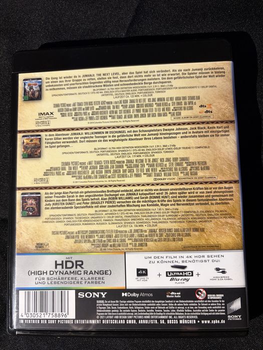 Jumanji 4K Trilogia