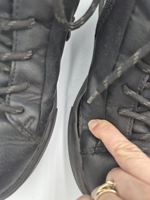 Sneakersy męskie czarne bugatti 40 skóra ekologiczna