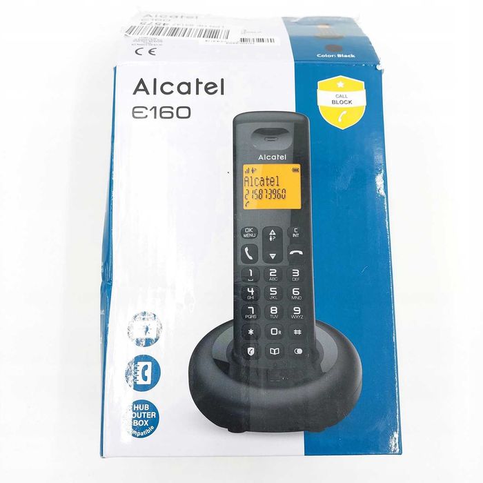 Telefon bezprzewodowy ALCATEL E160 Czarny