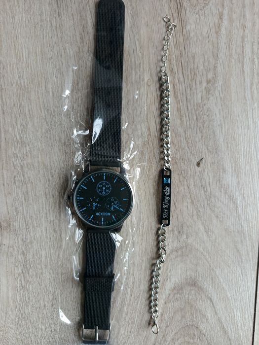 Zestaw męski z zegarkiem