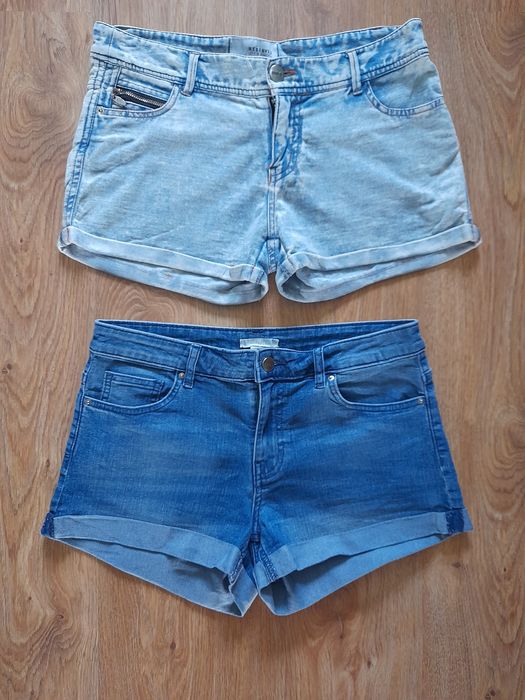 Szorty jeans H&M Reserved 2 pary rozm 36