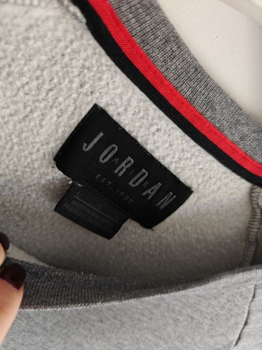 Nike Air Jordan bluza sportowa męska logowana bawełniana L