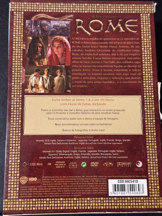 DVDs de Roma, Série Completa
