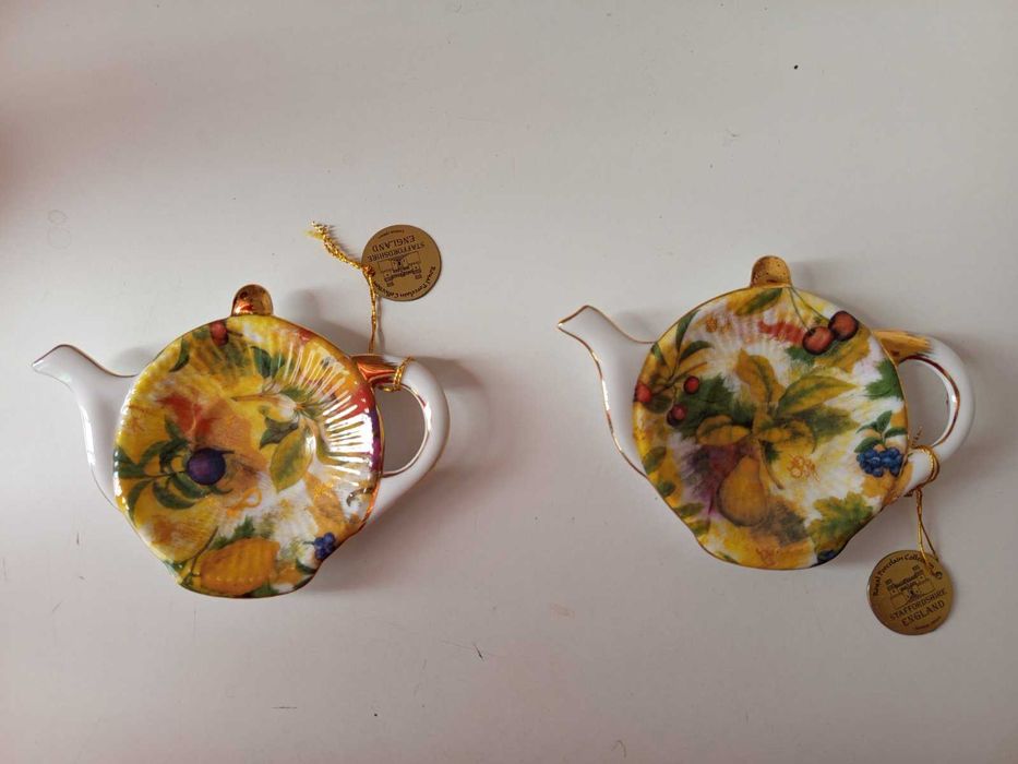 Английский фарфор Staffordshire. Декор, лимонницы, подставки для пакетиков чая 2шт