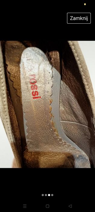 Czółenka Gino Rossi skóra naturalna