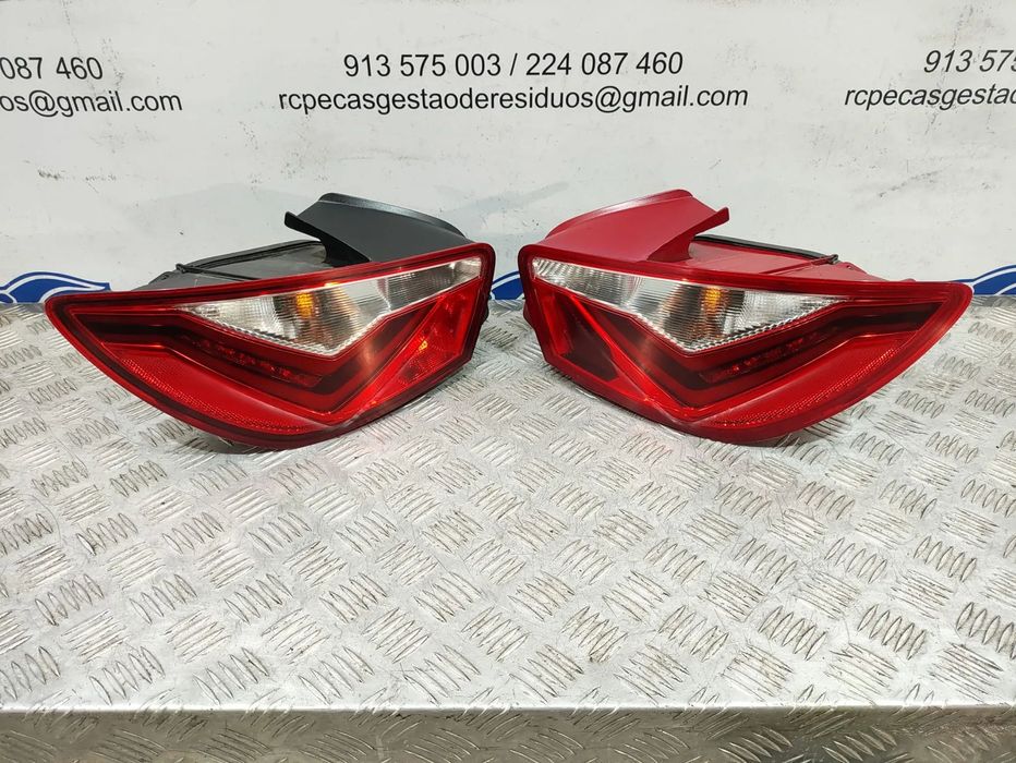 Conjunto Farolins Led Tras Traseiro Direito Esquerdo Seat Ibiza 4 IV 6J Facelift 3 Portas Original