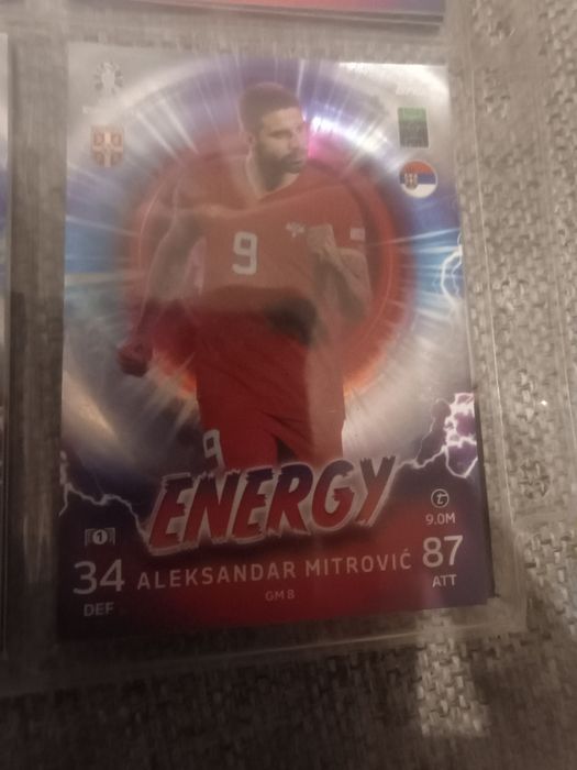 Topps match attax euro 2024 Aleksandar mitrovic Energy