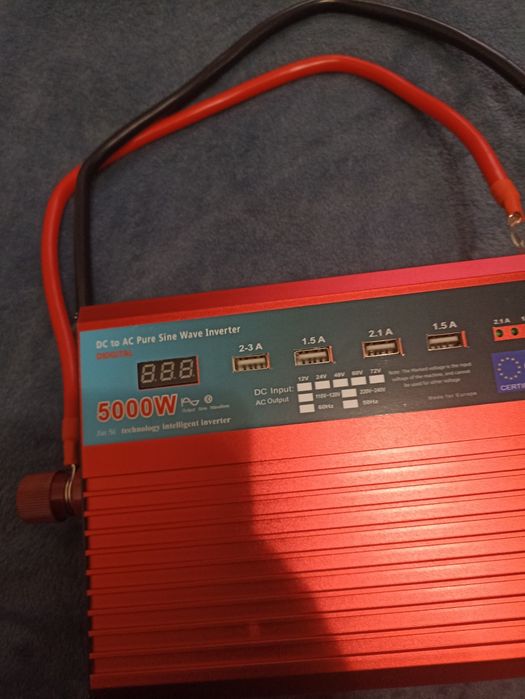Інвертор 5000W перетворювач 12-220