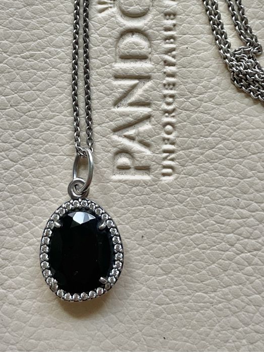 Pandora zawieszka czarny spinel, unikat