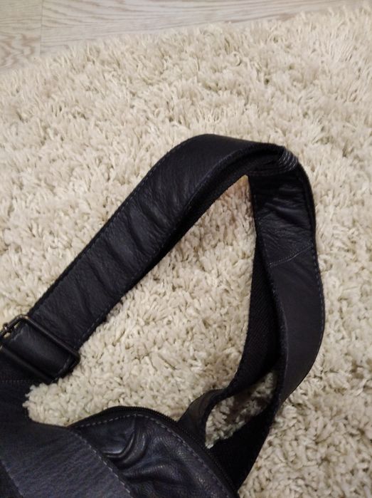 Шкіряна чоловіча сумка-барсетка