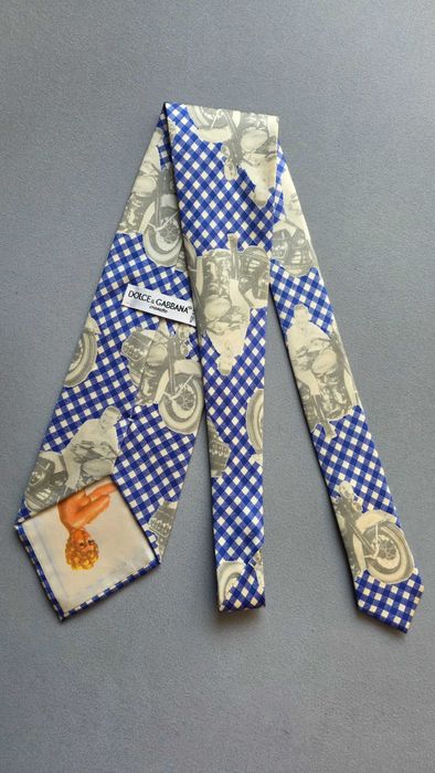 krawat jedwabny DOLCE & GABBANA retro