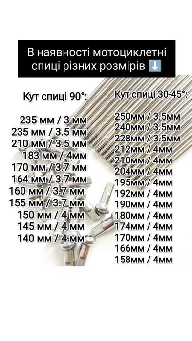 Мото диски/Колеса/Обода/Ступиці/Спиці/12"/14"/16"/17"/18"/21".