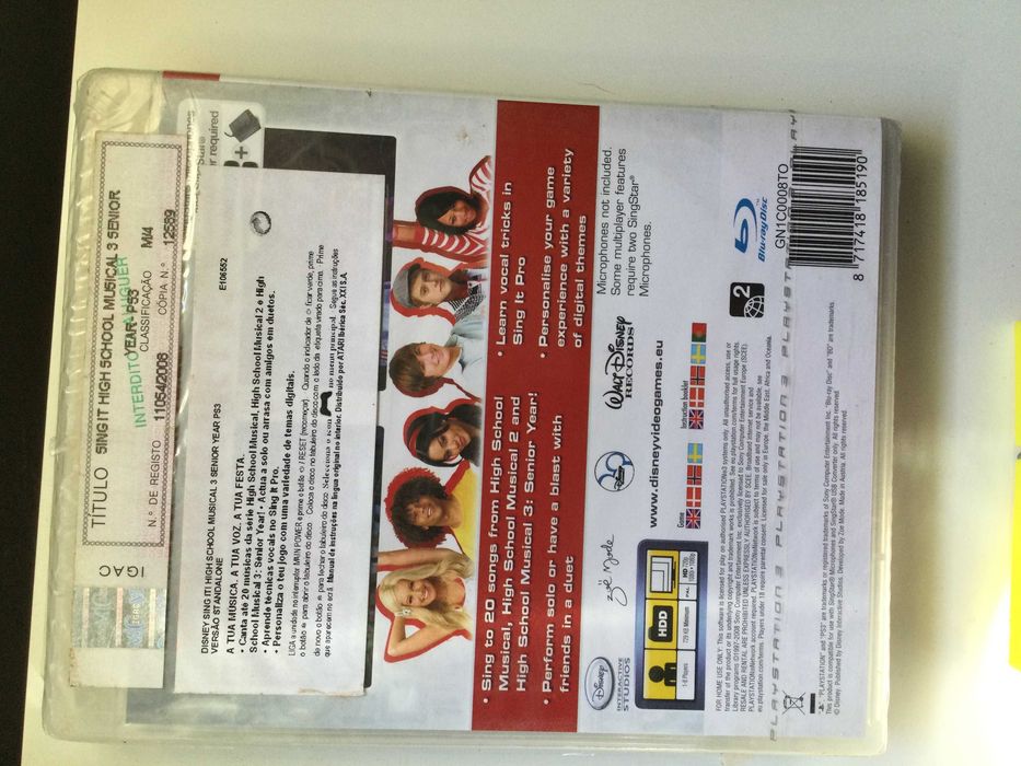 PS3 -Disney Sing It High School Musical 3 (selado)