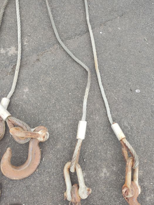 Zawiesie dźwigowe stalowe liny Haki Oczko 9.5m Okazja