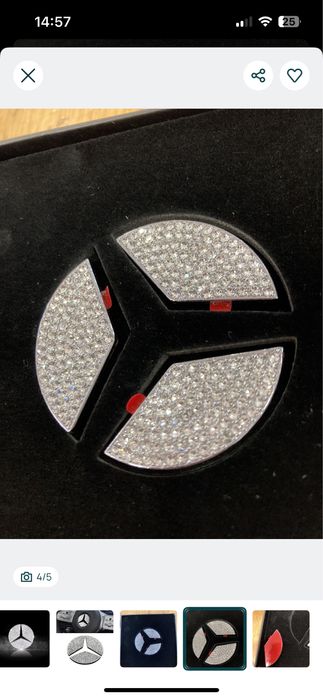 Logotipo volante carro Mercedes - Novo