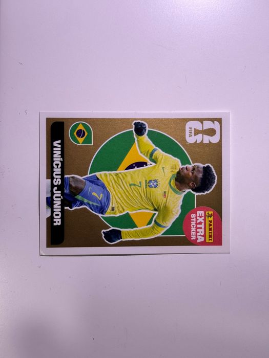 Extra sticker Gold Vinicius e Bronze Mbappe
