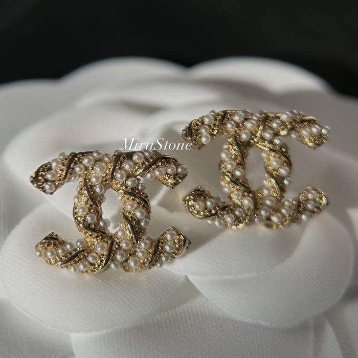 Сережки шанель в стилі Chanel