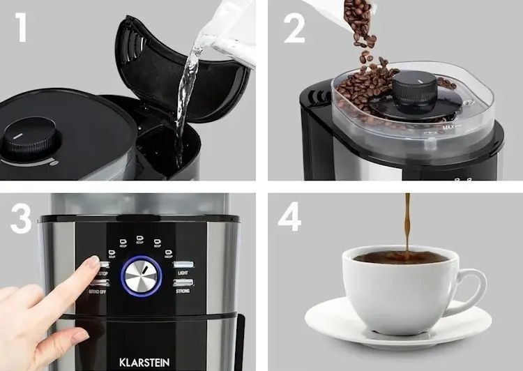 Кавоварка / кавомолка Grind &, Brew Klarstein