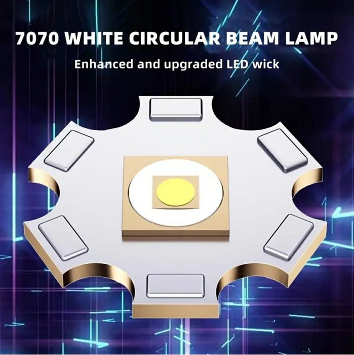 Дальнобійний ліхтар 5000 лм - павербанк на 6600 mAh