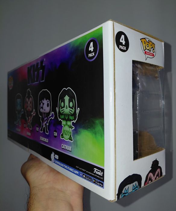 Funko Rocks Kiss (Colour Spotlight) Exclusive 4 pack