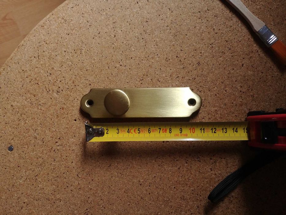 3 Puxadores de Latão Acetinado - URFIC