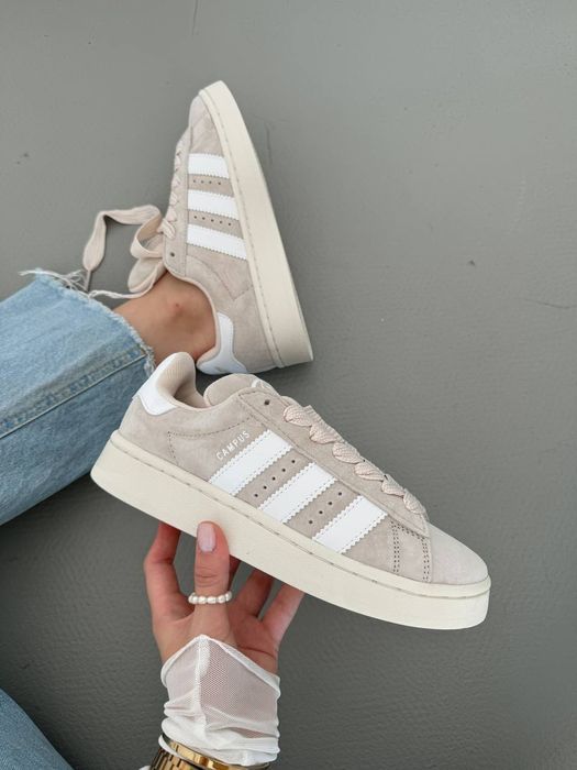Кросівки Кроссовки Adidas Campus Beige Бежевий Бежевый Кросовки повсякденні