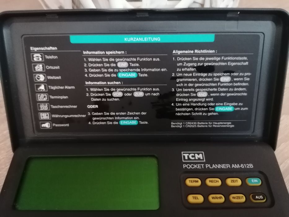 Organizer kieszonkowy PLANNER AM-612B