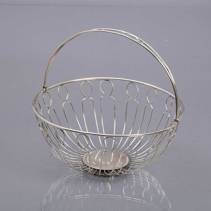 Cesto de Pão em Prata Portuguesa