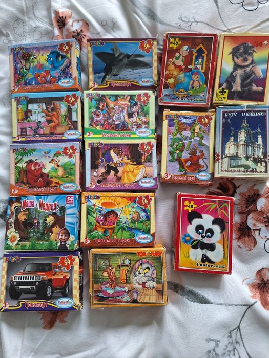 Дитячі пазли 54шт/48 шт