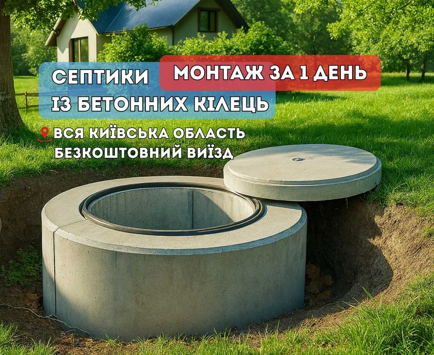 Септик, копка каналізацій ,траншеї | Працюємо по всій області