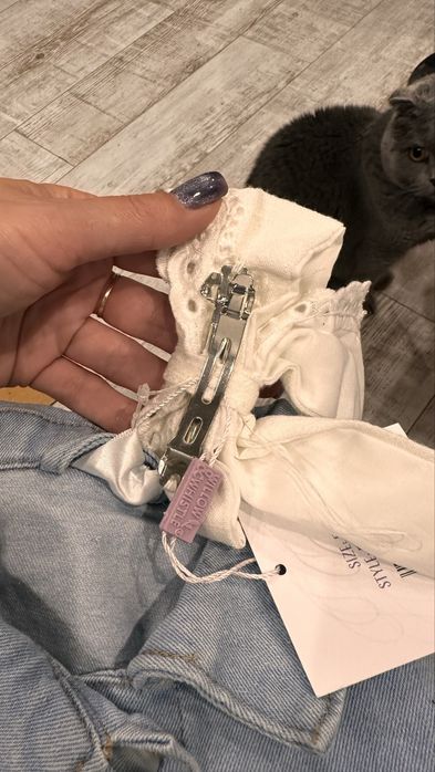 Набір джинсовка, сукня та заколка