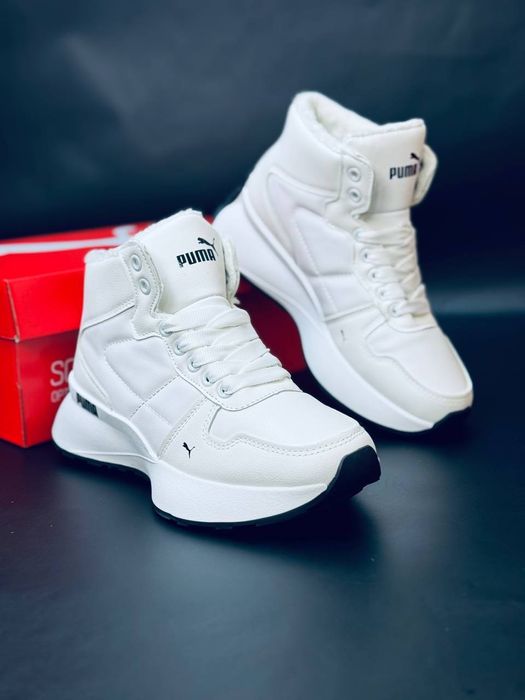 Женские кроссовки Puma Белые зимние кроссовки Пума