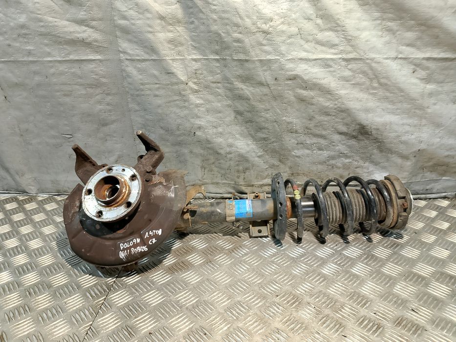 Mcpherson Lewy  Amortyzator + Sprężyna + Zwrotnica Vw Polo 9N 1.4 Tdi