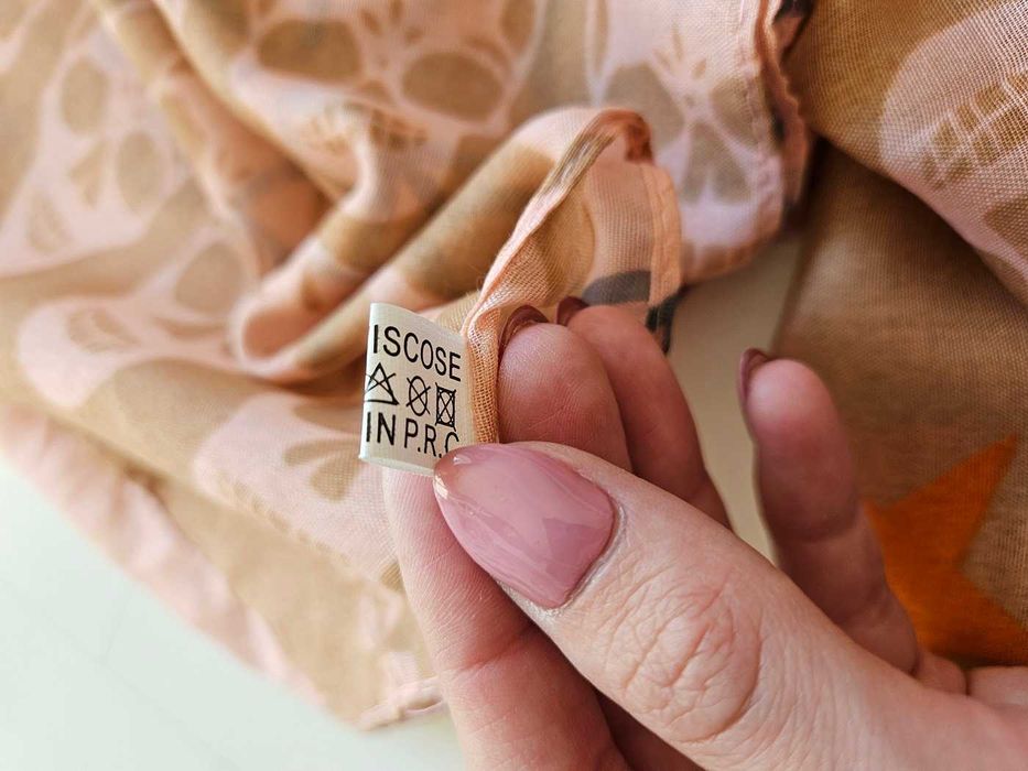 chusta komin szal apaszka czaszki pacyfka gwiazdy wiskoza