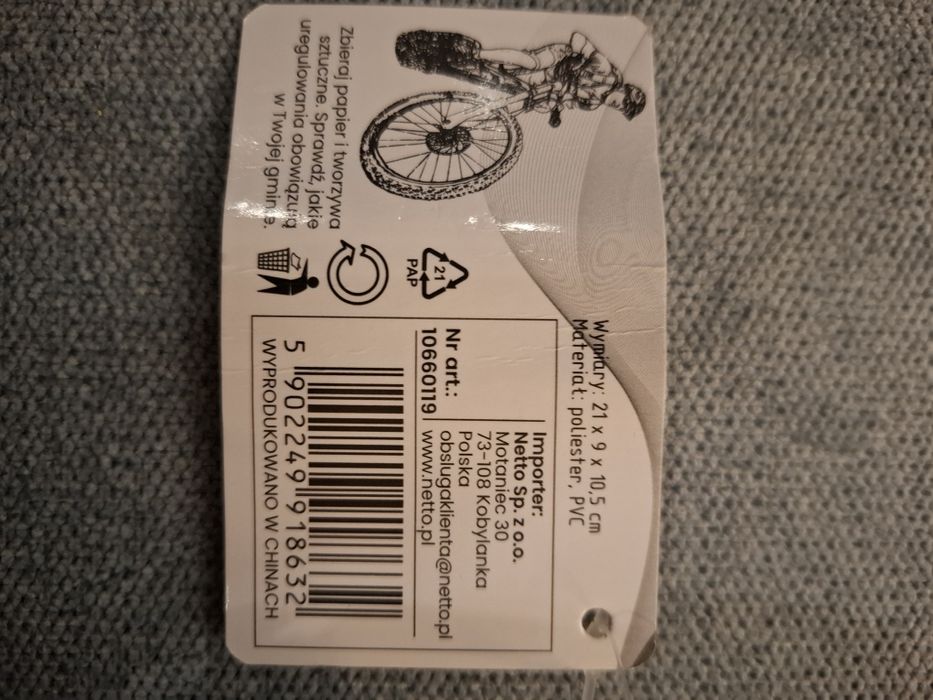 Torba rowerowa uchwyt na telefon