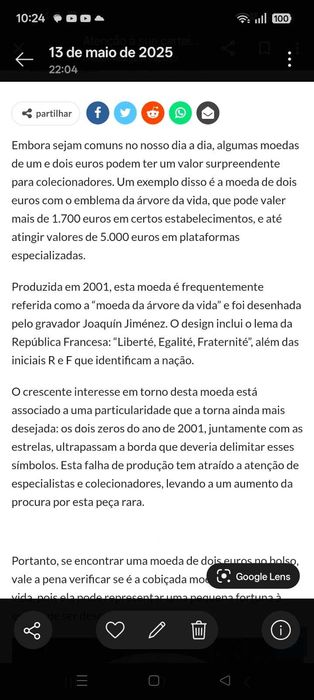 2€ com erra gráfico