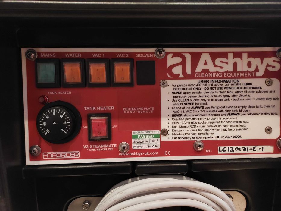 Ashbys Enforcer 600 psi - odkurzacz do prania. Świeżo po serwisie