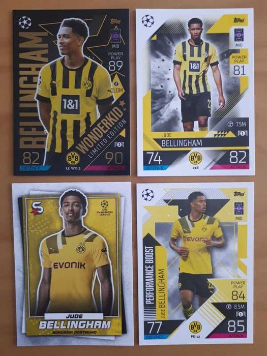 Cartas Jude Bellingham Borussia Dortmund UCL Topps Match Attax