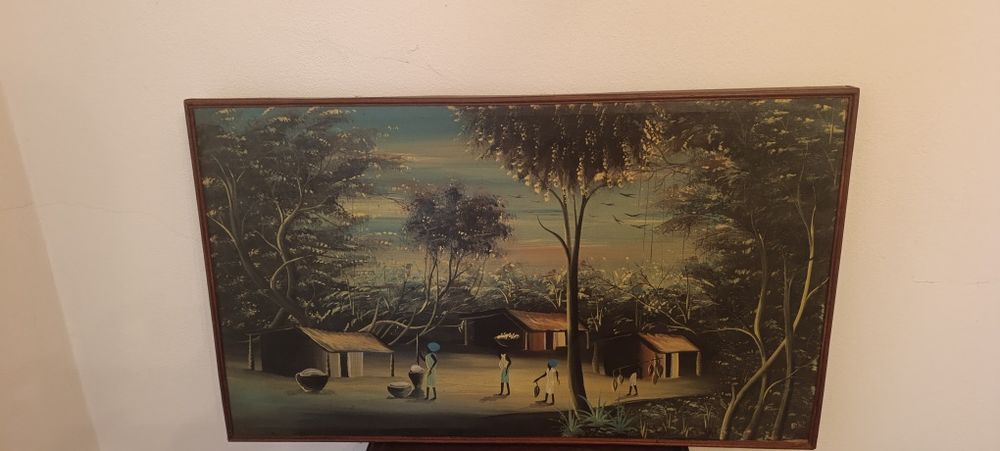 Quadro antigo com pintura