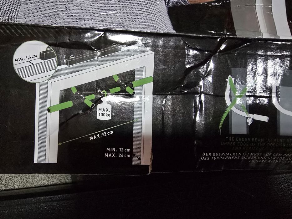 Турнік-тренажер Schildkrot багатофункціональний Зелено-чорний