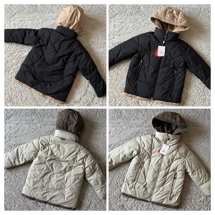 Зимова дитяча подовжена куртка оверсайз на/для дівчинки 140-164