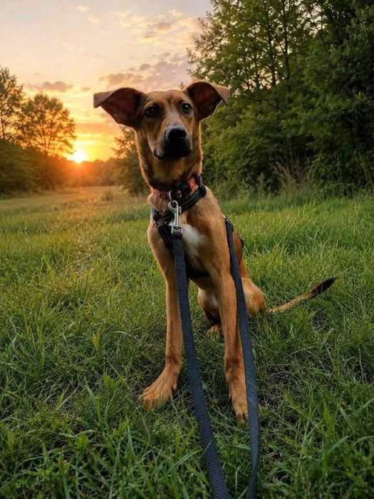 JODA, cão macho de raça mista adotado.