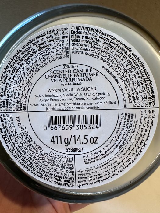 warm vanilla sugar bath & body works