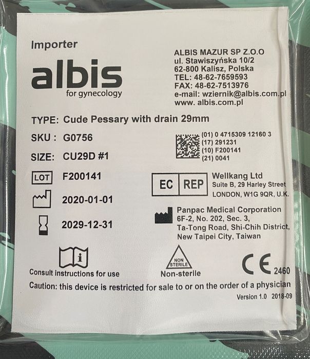 Passer kostkowy z drenem 29 mm