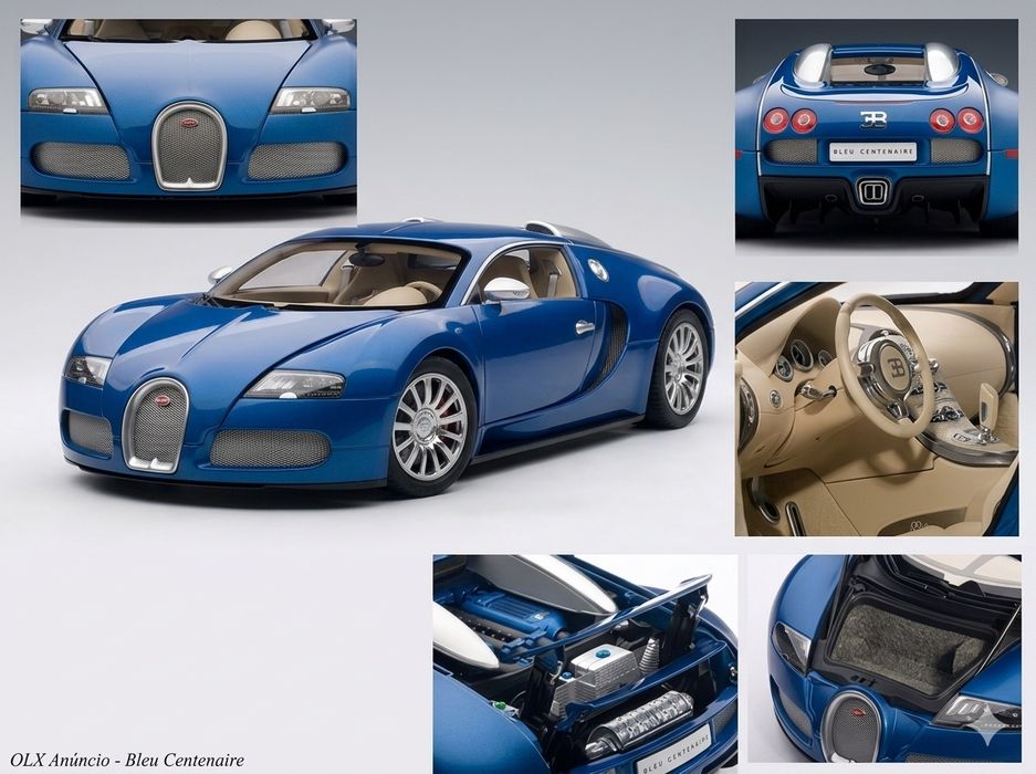 Bugatti Veyron 16.4 Bleu Centenaire Autoart